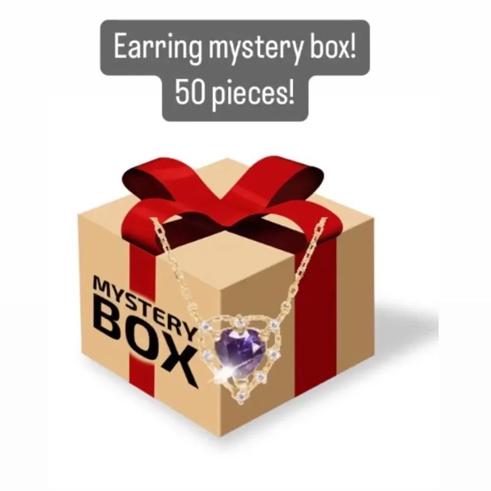 50 pc NEW Mystery box 50 pairs of brand new beautiful earrings